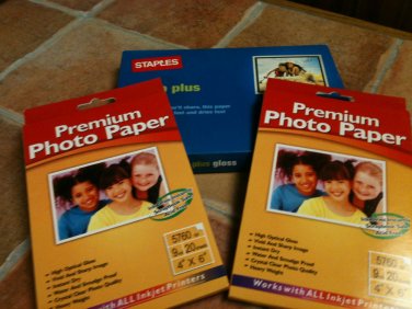 Premium Photo Paper 4 x 6 - Approximately 61 Sheets