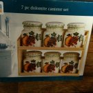 DOLOMITE 7 PC SPICE CANISTER SET  by RTH  - NEW I