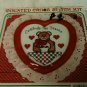 Teddy Bear "Celebrate the Season"  Counted Cross Stitch Kit w/frame