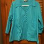 Carolina Colours Plus 3/4 Sleeve Stretch Pull Over  Blouse Top - size 18- Cute