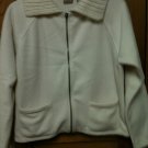 Womens Mountain Lake Cream/Off-White  Warm Comfy Zip Fleece Jacket Coat PS