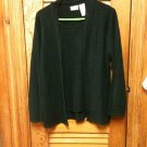 White Stag Women's Plus  Black Cardigan with attached Shell - Size 16W