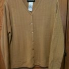 Sag Harbor Petite Soft Camel Cable Stitch Button Front Cardigan - Size PL NICE! Sag Harbor Petite Soft Camel Cable Stitch Button Front Cardigan - Size PL NICE!