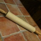 Vintage Wooden Rolling Pin Rustic  Pointed  Handles Primitive Farmhouse Kitchen