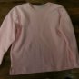 Womens Mountain Lake Pink Warm Ribbed Round Neck L/S Shirt Top Size Large EUC