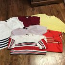 Six  Women's Sweaters-Christopher  & Banks, B Moss, Pierre Cardin,& More Large