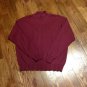 Southern Lady Deep Burgundy Mock Turtle Neck Pullover Sweater - Size XL - L@@K