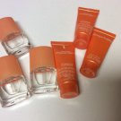 3 Clinique HAPPY Perfume Spray .14 Oz- 3 Body Cream .5 oz Travel/Purse Size