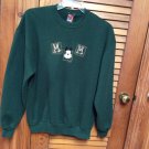 Mickey Mouse Womens/Mens Green Sweat Shirt Size XL
