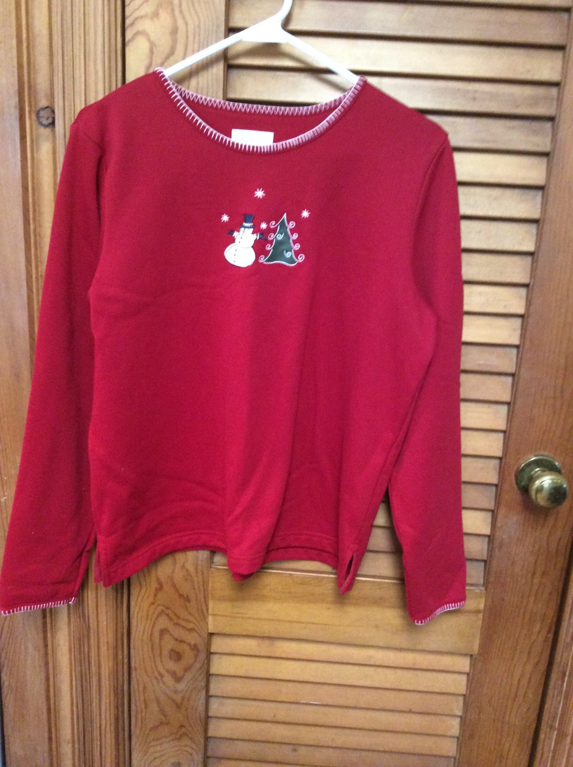 girls red christmas top