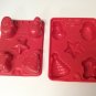 2 Jell-O Happy Holidays Jigglers Candy Chocolate Crafts Soap Play Doh Molds