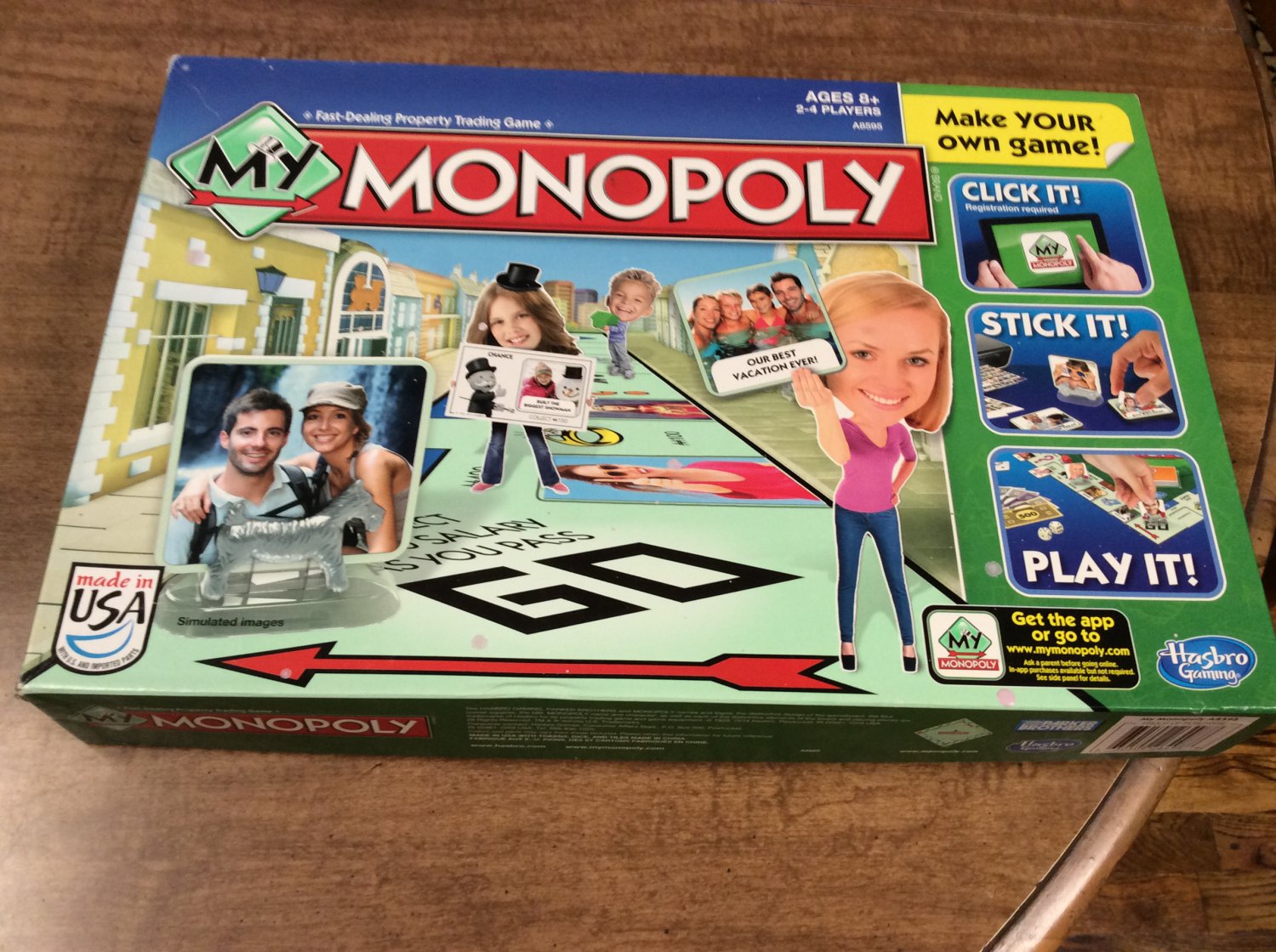 MY Monopoly Family Game Personalize Version Hasbro