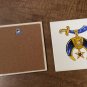 Set of two Masons Masonic Shriners 6x6" Ceramic Hanging Tiles