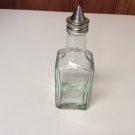 Vintage GEMCO Oil Vinegar Glass Cruet Bottle w/ metal Screw-on Lid