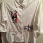 Embroidered Appliqued Ribbed Cuffed Blouse By Graff by UM Company PL
