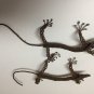 Vintage? Hand Crfted Unique Twisted Wire Bug Frog Lizards Wall Table Sculptures