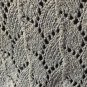 DUSTY BLUE CROCHET BABY SENIOR LAP AFGHAN THROW BLANKET