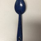 Vintage Antique Enamel Granite Ware Spatter Robin Egg and Blue Spoon 8" Decoration Only Vintage Antique Enamel Granite Ware Spatter Robin Egg and Blue Spoon 8" Decoration Only