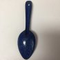 Vintage Antique Enamel Granite Ware Spatter Robin Egg and Blue Spoon 8" Decoration Only