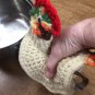 Rooster Chicken Hand Crocheted Double Pot Pan Holder