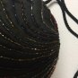 Vintage Delill Purse Black Beaded Evening Bag Handbag Shoulder