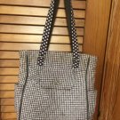 Brown & White Quilted Checked Hand Bag Tote Purse Bag Multi Pockets Brown & White Quilted Checked Hand Bag Tote Purse Bag Multi Pockets