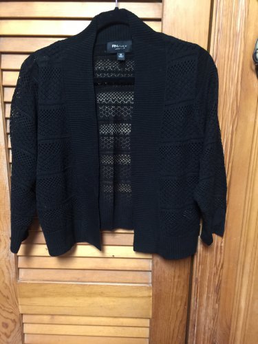 RN Studio By Ronni Nicole Women Black Shrug 1X NWT