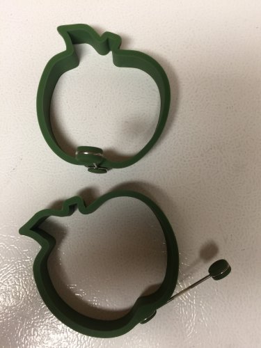 2 Apple Shaped Silicone Pancake Egg Molds