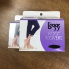 L’eggs Foot Covers, Shoe Size 6-10 NIB. 4 Pkgs -2 Nude 2 Black