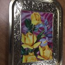 Vintage Yellow Roses Large Rectangular Tray Action-Lobeco Italy Vintage Yellow Roses Large Rectangular Tray Action-Lobeco Italy