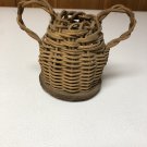 Small Vintage Wicker Handled Basket