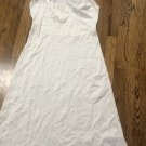 Vintage Full Slip White Nylon NANCY KING Non Cling Adjustable 1980s Sz 36