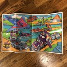 M.A.S.K. Kenner Booklet Fold Out Poster 1985 Original Vintage