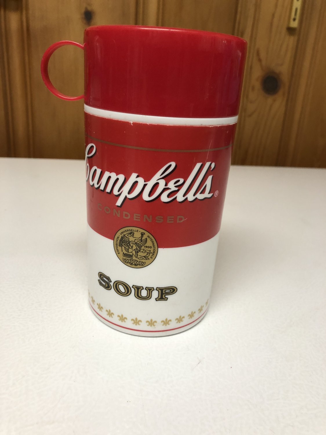 Vintage 1998 Campbell's Soup Can-Tainer 12 oz. Insulated Thermos 6.5