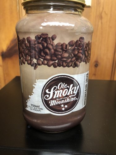 Tennessee "Ole Smoky Moonshine" Quart Glass Jar Mt. Java (EMPTY)