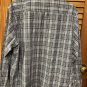 Men's Van Heusen Studio L/S Button Front Blue Plaid XL Slim Fit