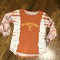 Yellowstone Show Ladies Size Small Patterned 3/4 Sleeves Orange/White Top