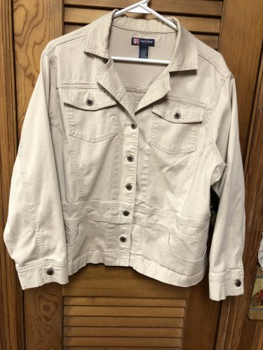 Vintage Ladies Duck Head Jeans Co. Beige Jacket Size 1X