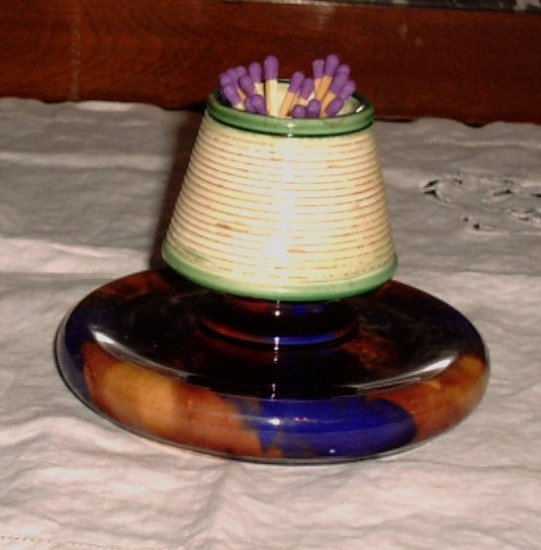 SOLD Antique Wedgwood Majolica Match Striker / Holder