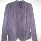 Women's Suede Blazer  (M) Purple
