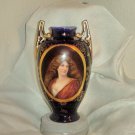 Royal Vienna Vase  Cobalt Blue & Gold w/ Portrait