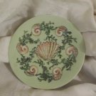 Antique Limoges  Small Plate Green with shell design