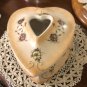 Heart Vanity Trinket Box - Antique Crown Devon