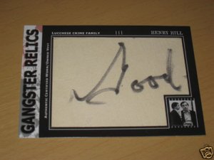HENRY HILL Worn Vest Trading Card GOODFELLAS #3 of 15