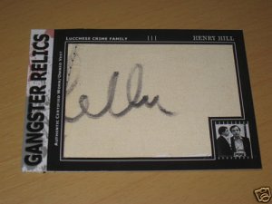 HENRY HILL Worn Vest Trading Card GOODFELLAS #4 of 15