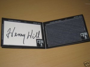 HENRY HILL Autographed / Worn Vest 1 of 1 Trading Card