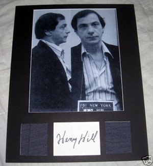 HENRY HILL Autographed 11x14 Matted Display GOODFELLAS