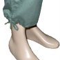 CALVIN KLEIN Olive Green Cotton Cropped Tie Pants 6 P
