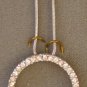 NEW FINAL TOUCH Crystal Circle Pendant & Necklace