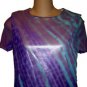 VIVIENNE TAM Blue Purple Zipper Outfit Top 2 Skirt 3 M